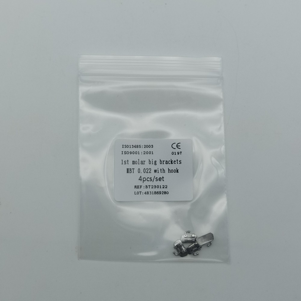 20Sets Dental 1st Molar Wide Big Brackets Orthodontic Roth MBT 022 Hooks/no Hook