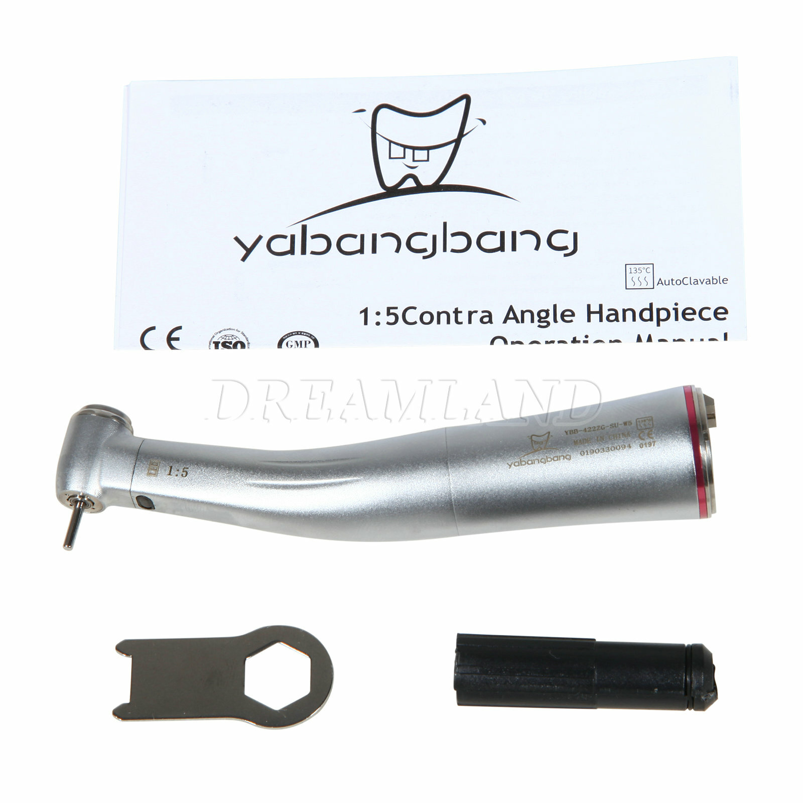 1:5 Increasing LED Dental Inner 4 Spray Contra Angle Handpiece for NSK YBB-W5