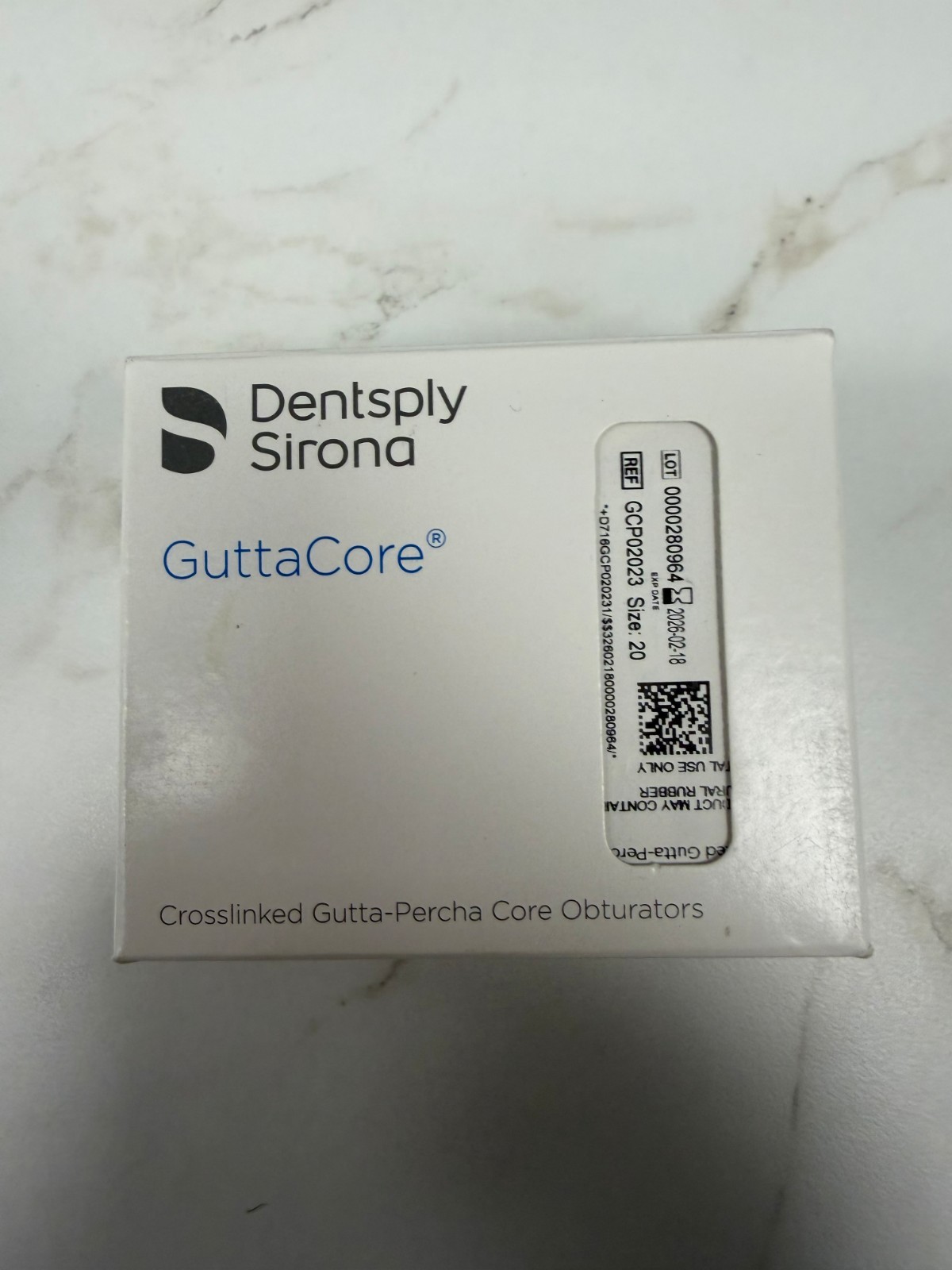 Dentsply Sirona GuttaCore Crosslinked Gutta-Percha Obturators – 3 Count – Unused