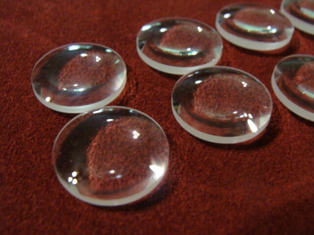 2 Optical Glass Objective Lens Concave both sides 3/4″ or 18mm diameter FL 1cm