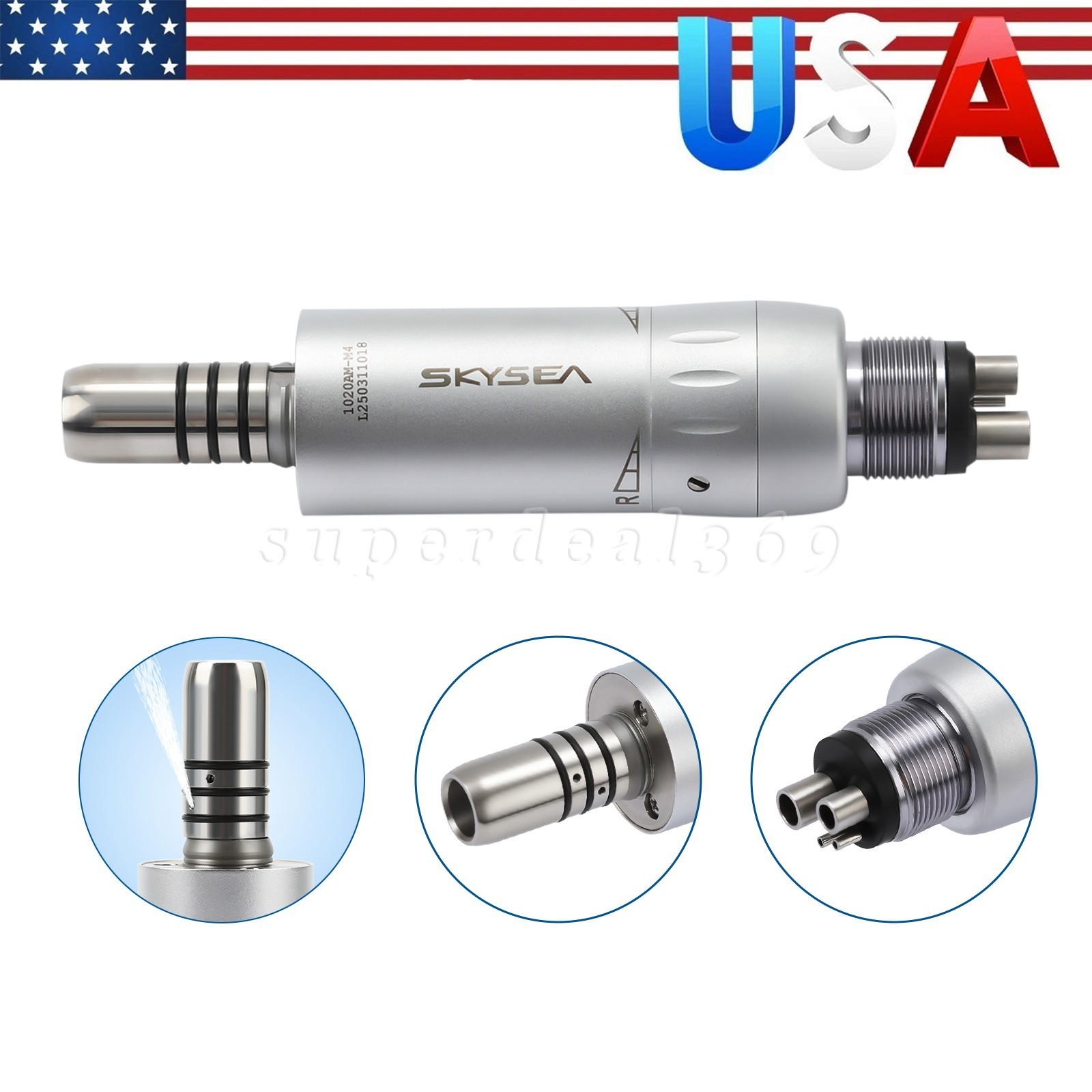 1-10 PCS SKYSEA Dental Inner Water E-Type Air Motor 4 Hole Handpiece Low Speed