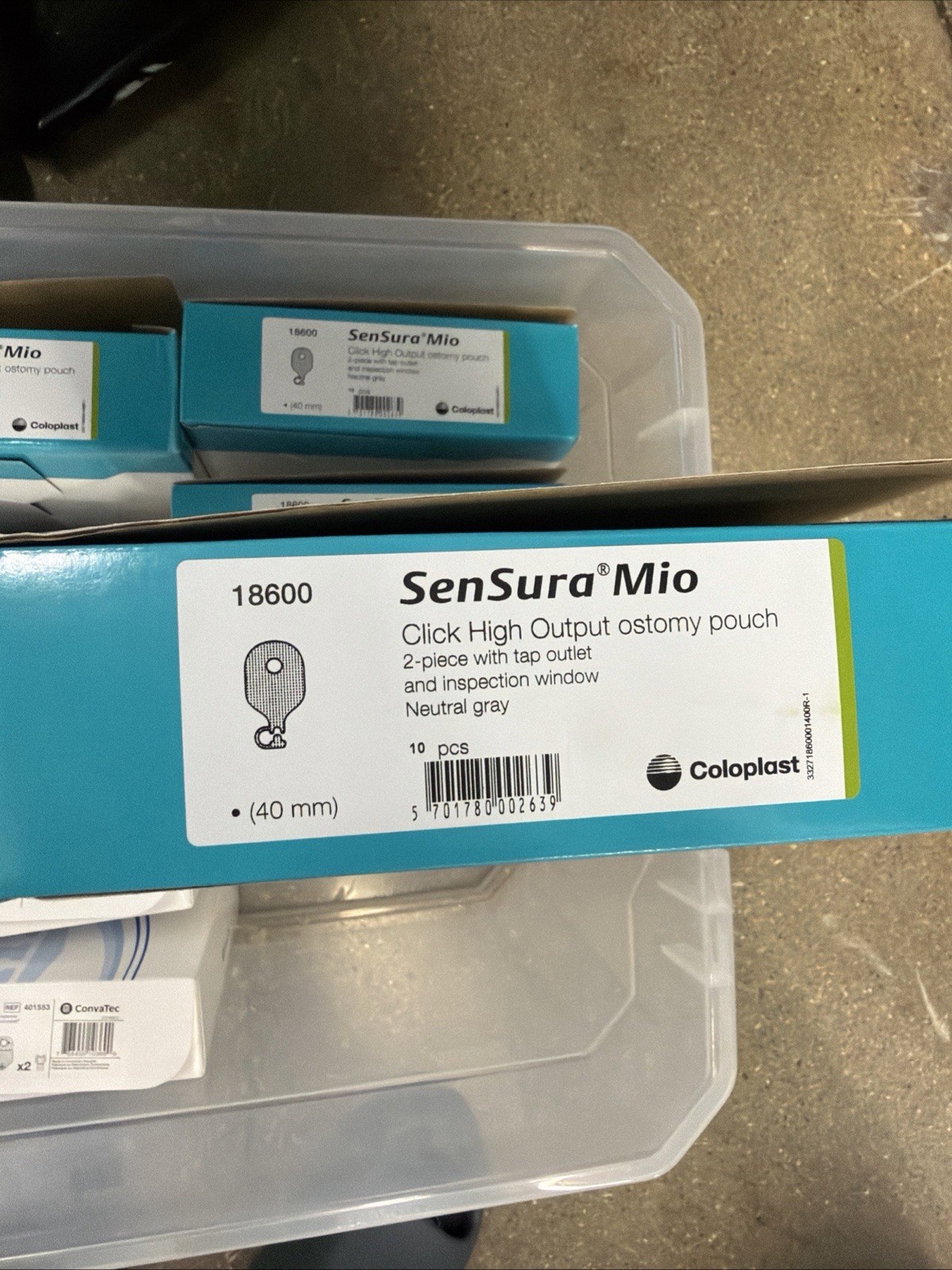 Coloplast SenSura Mio Click High Output Two-Piece Drainable Pouch 40mm 10ct