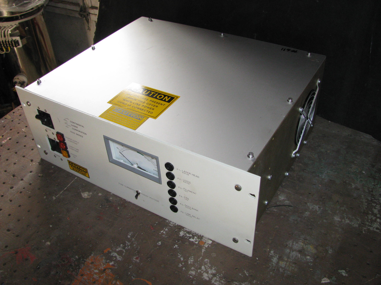 CONTINENTAL ARGON ION LASER POWER SUPPLY A020PS 208VAC/40Amp for A1020 SYSTEM