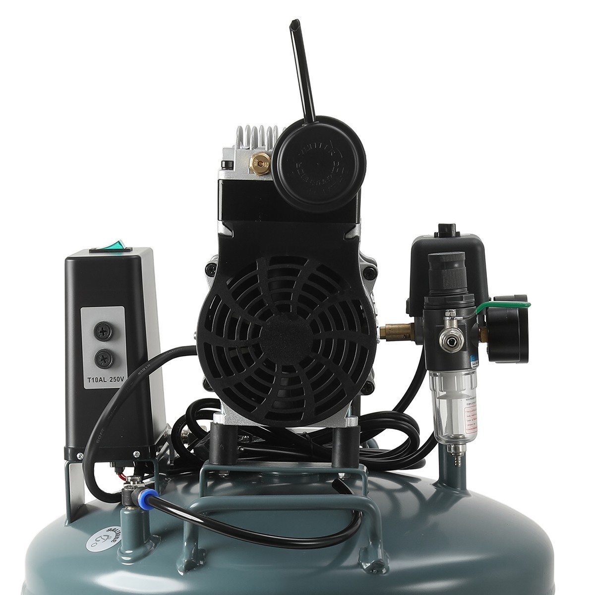 24L Portable Dental Air Compressor Oil Free Silent Air Pump 600W 118 L/min