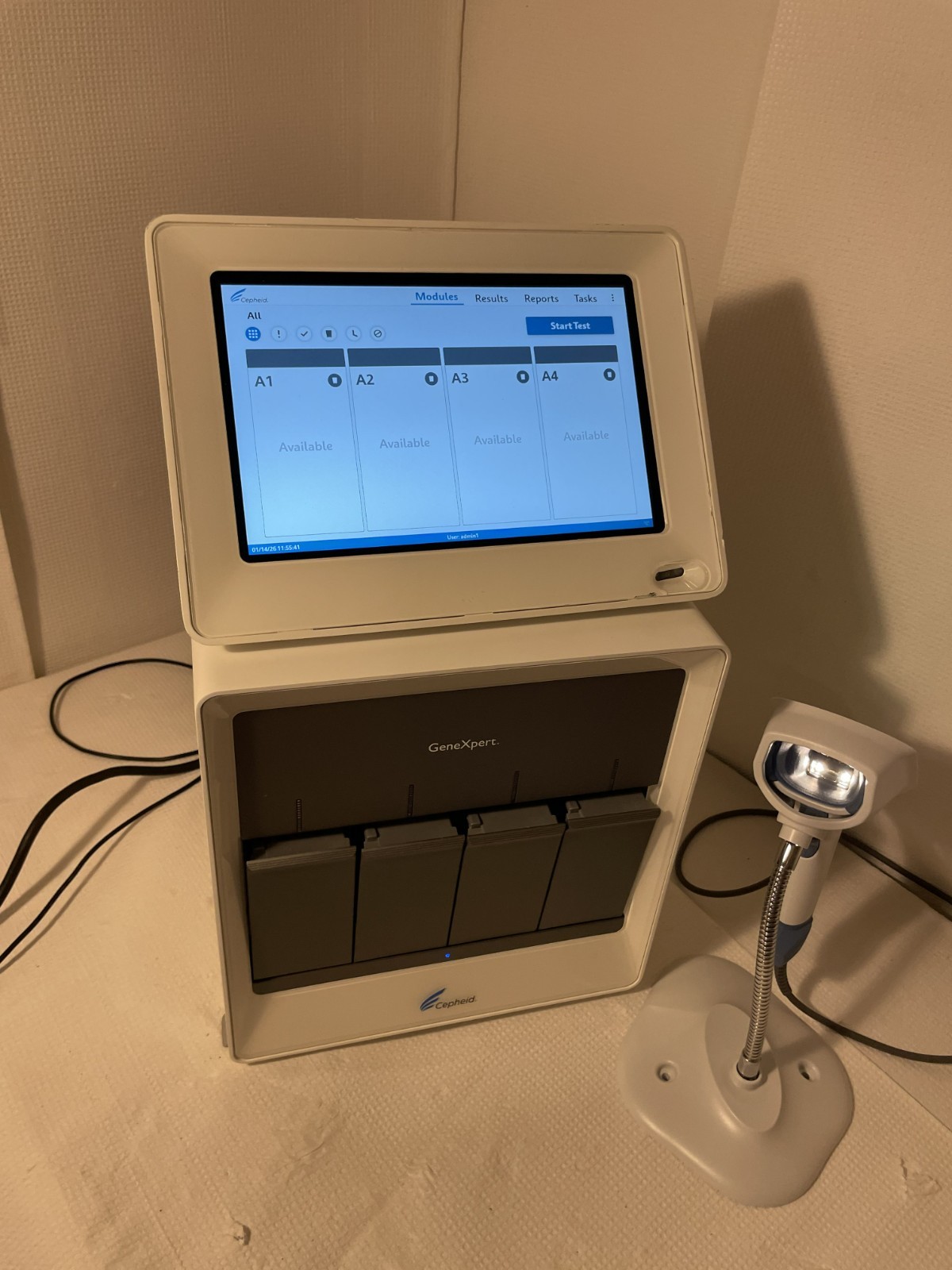 Cepheid GeneXpert 4 Modules. Excellent. 60 days warranty with Modern HUB