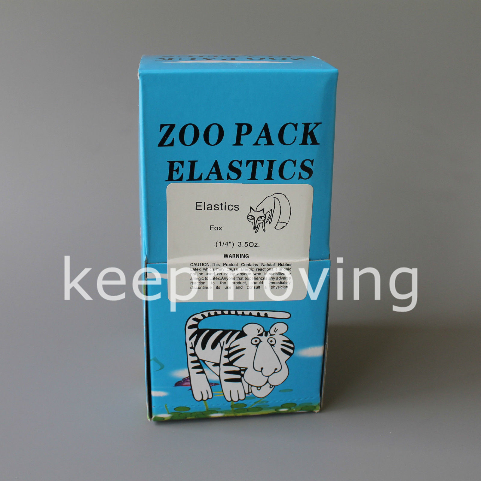 1 Box 50 Packs Orthodontic Zoo Pack Elastic Bands Fox 5000 Pcs/box 1/4 3.5 OZ
