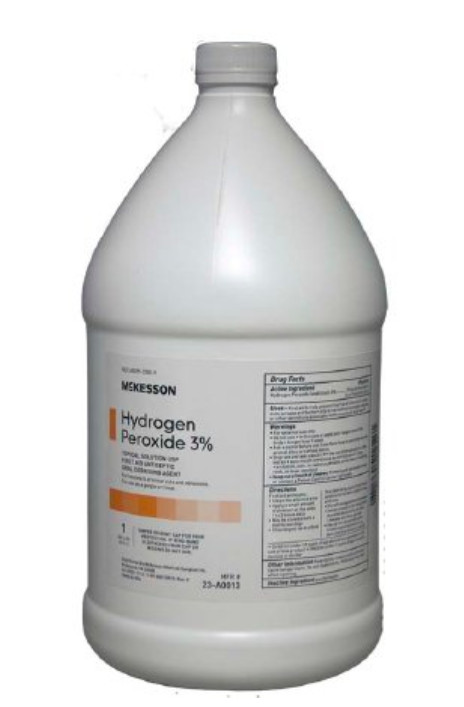 2 count Mckesson Hydrogen Peroxide 2x 1 Gallon Solution Bottles – FREE SHIPPING