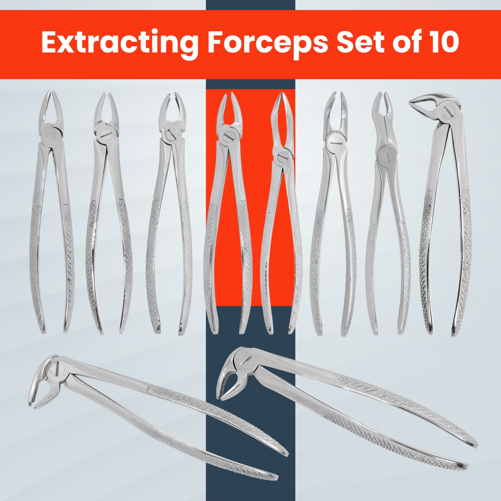 Dental Extracting Forceps GERMAN Steel Tooth Extraction Forcep Macow Instrument