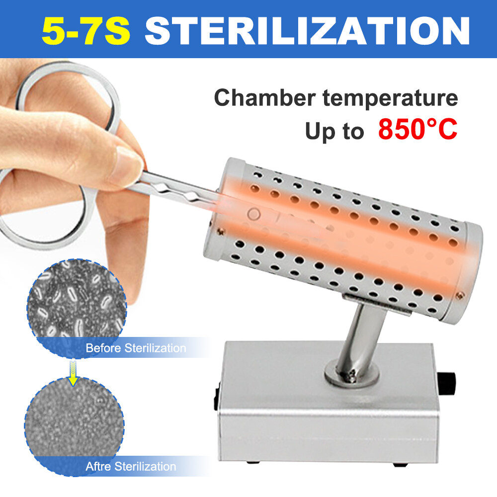 Lab Infrared Heat Sterilizer Loop Inoculating Sterilization Disinfection 825℃