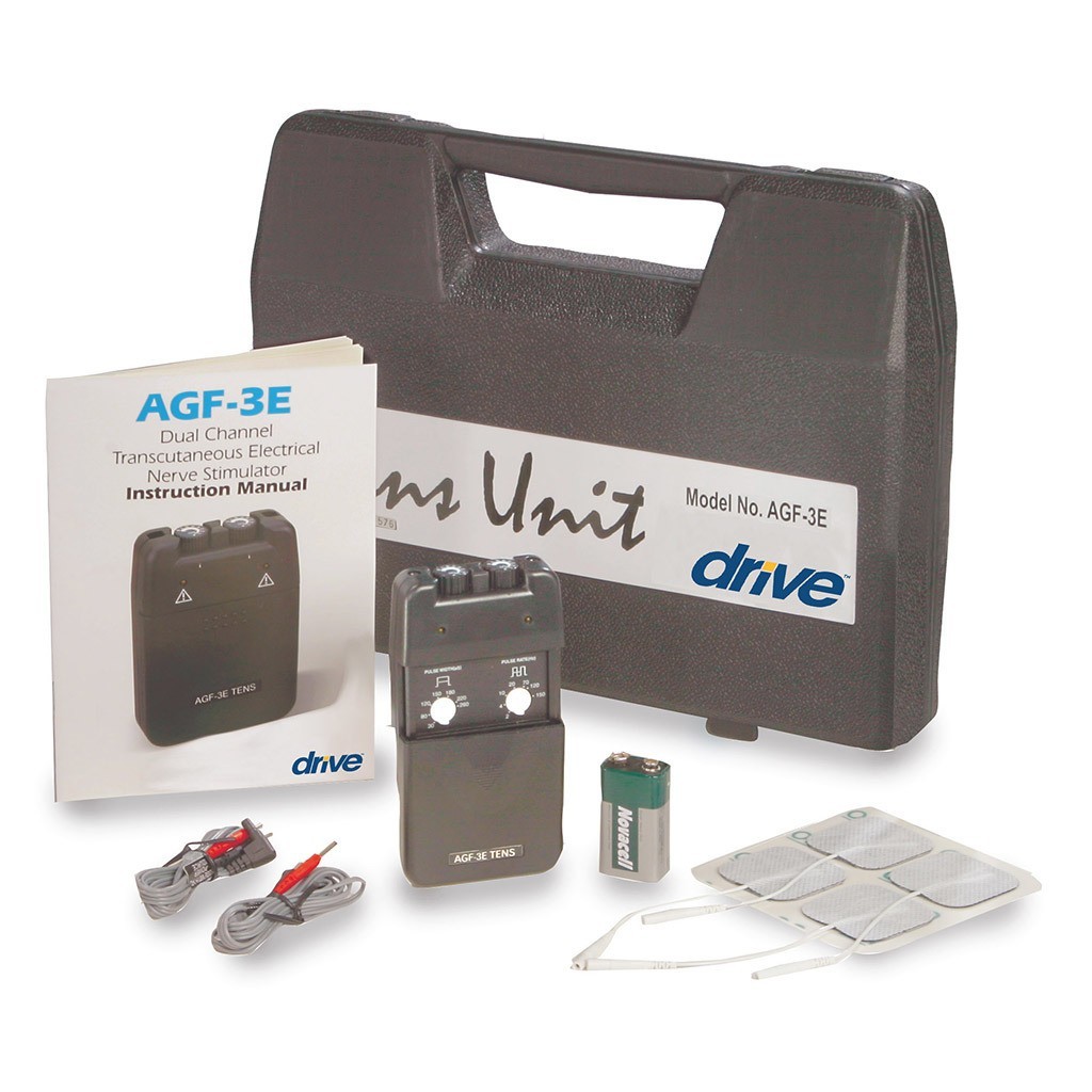Drive Medical Economy Dual Channel TENS Unit, Model AGF-3E