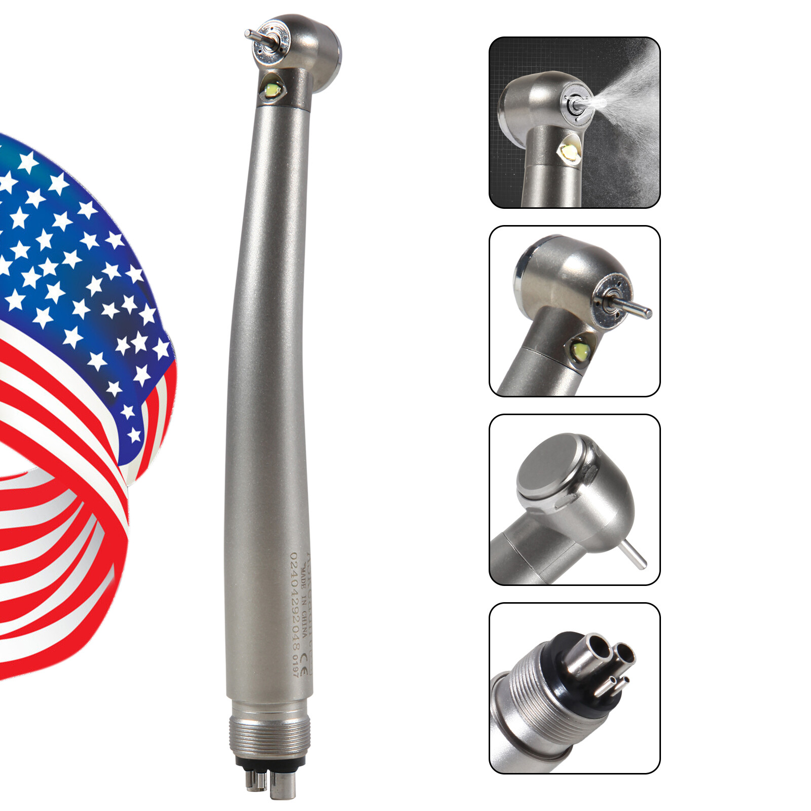 Dental Fiber Optic LED E-generator High Speed Handpiece 4H Connection Y