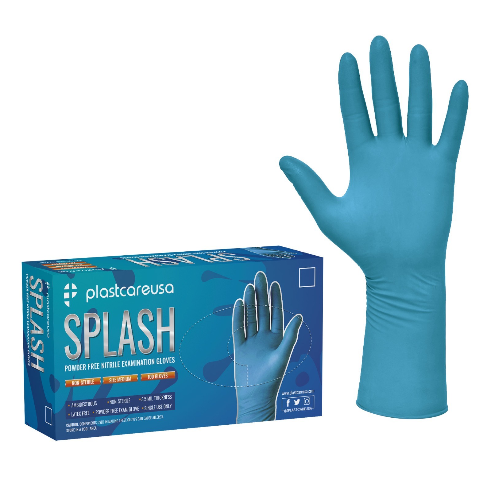 2000 XS Extra Small Blue Nitrile Exam Medical Gloves (Latex & Powder Free)