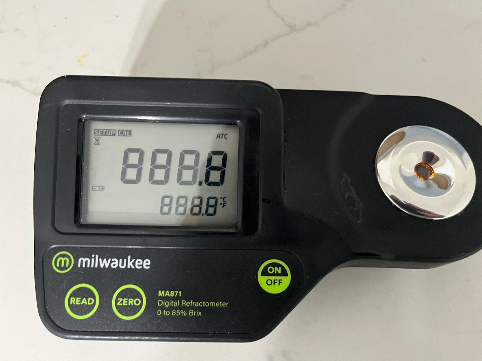 Milwaukee 0 to 85% Brix Digitial Refractometer – MA871 – Unit Only.