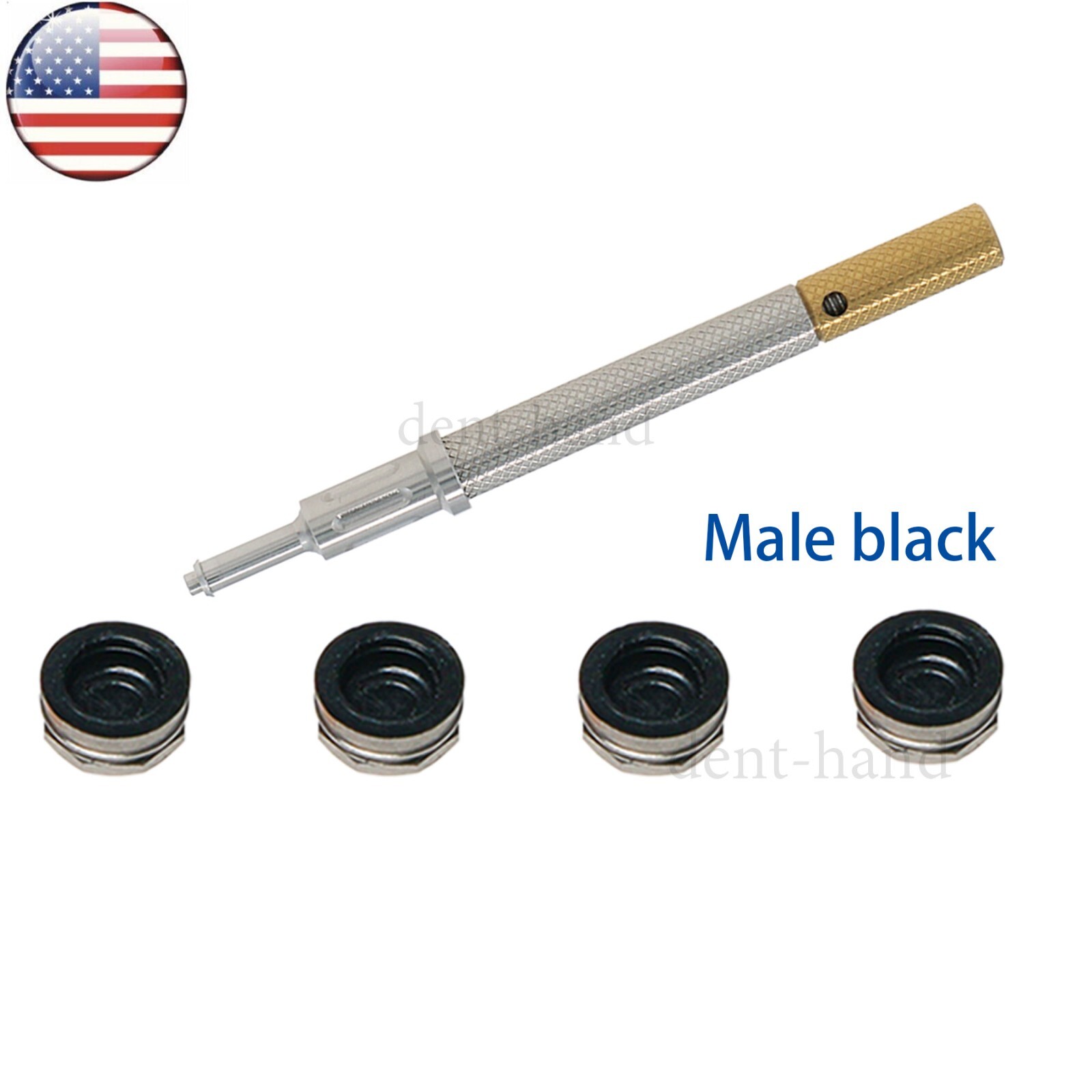 US Dental Universal Implant Retention Caps Metal Housing Set Remove Core Tool