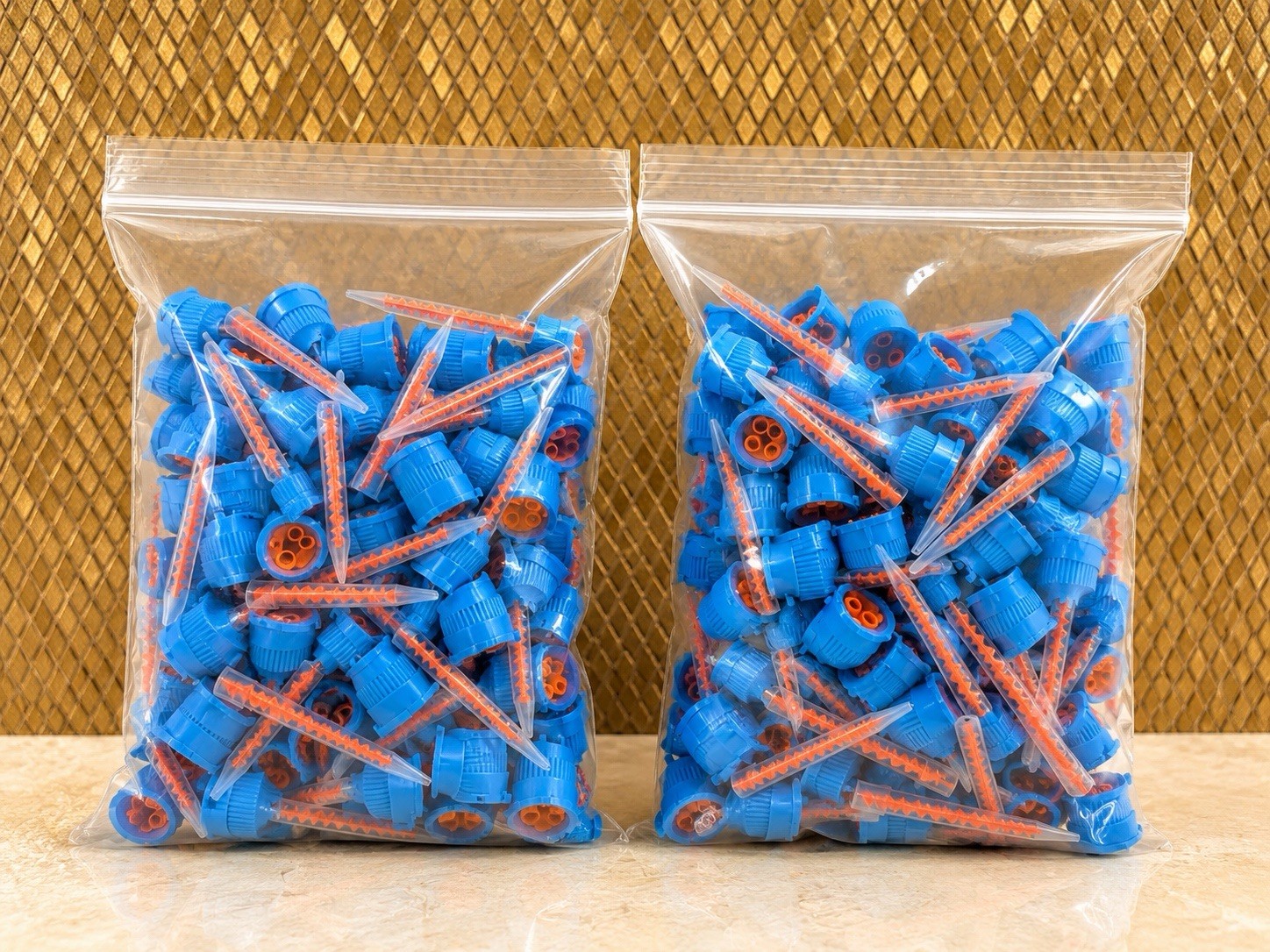 200 pcs Crown & Bridge 10:1/ 4:1 Ratio Blue and Orange Mixing Tips