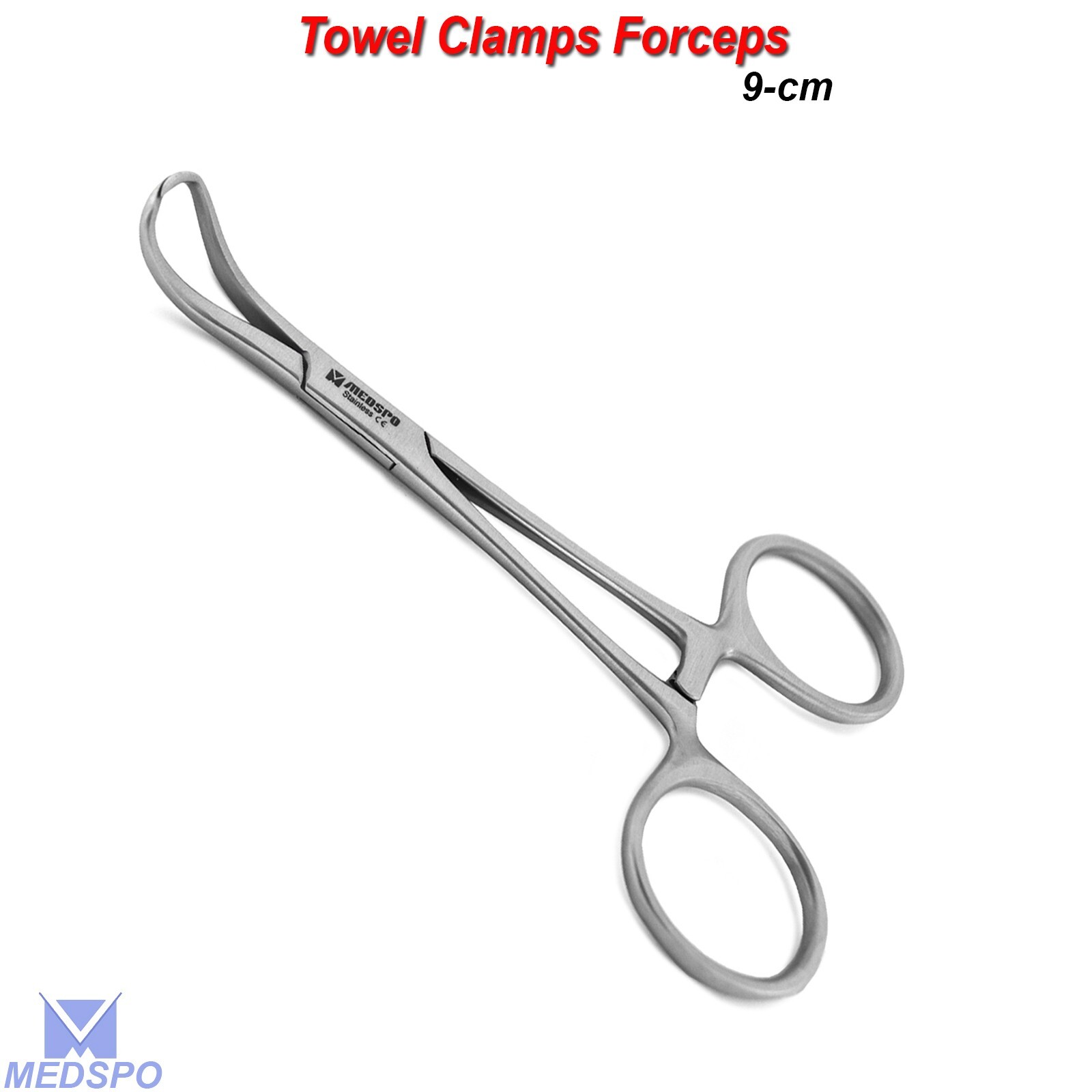 Dental Hemostatic Backhause Towel Clamp Forceps Grasping Tissue Plier Forceps