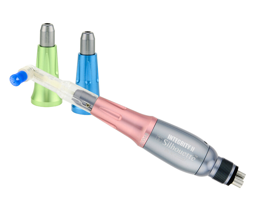 US Made Dental Hygiene Prophy Handpiece, 3 Nose Cones, Air Motor, Swivel – New