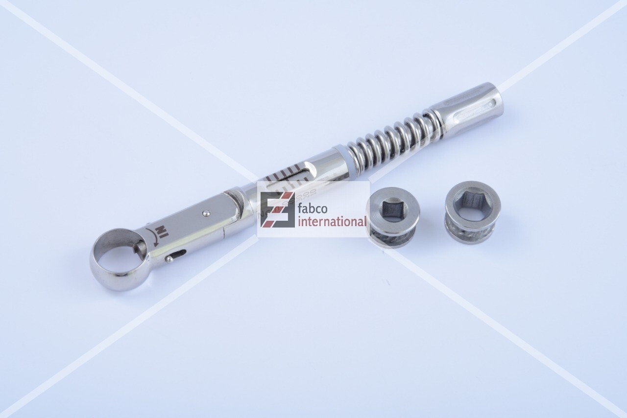 Dental Torque Wrench 10-50Ncm with 4.0mm and 6.35mm Dental Instruments