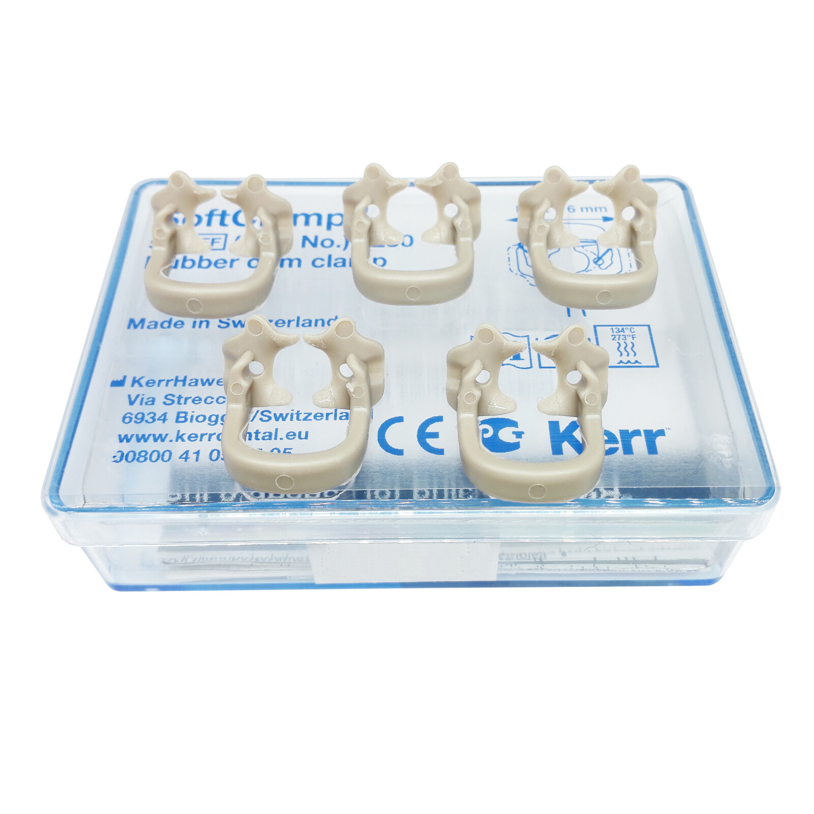 5pc/box Dental Kerr Soft Clamp Universal Rubber Dam Sundries Molar Teeth Polymer