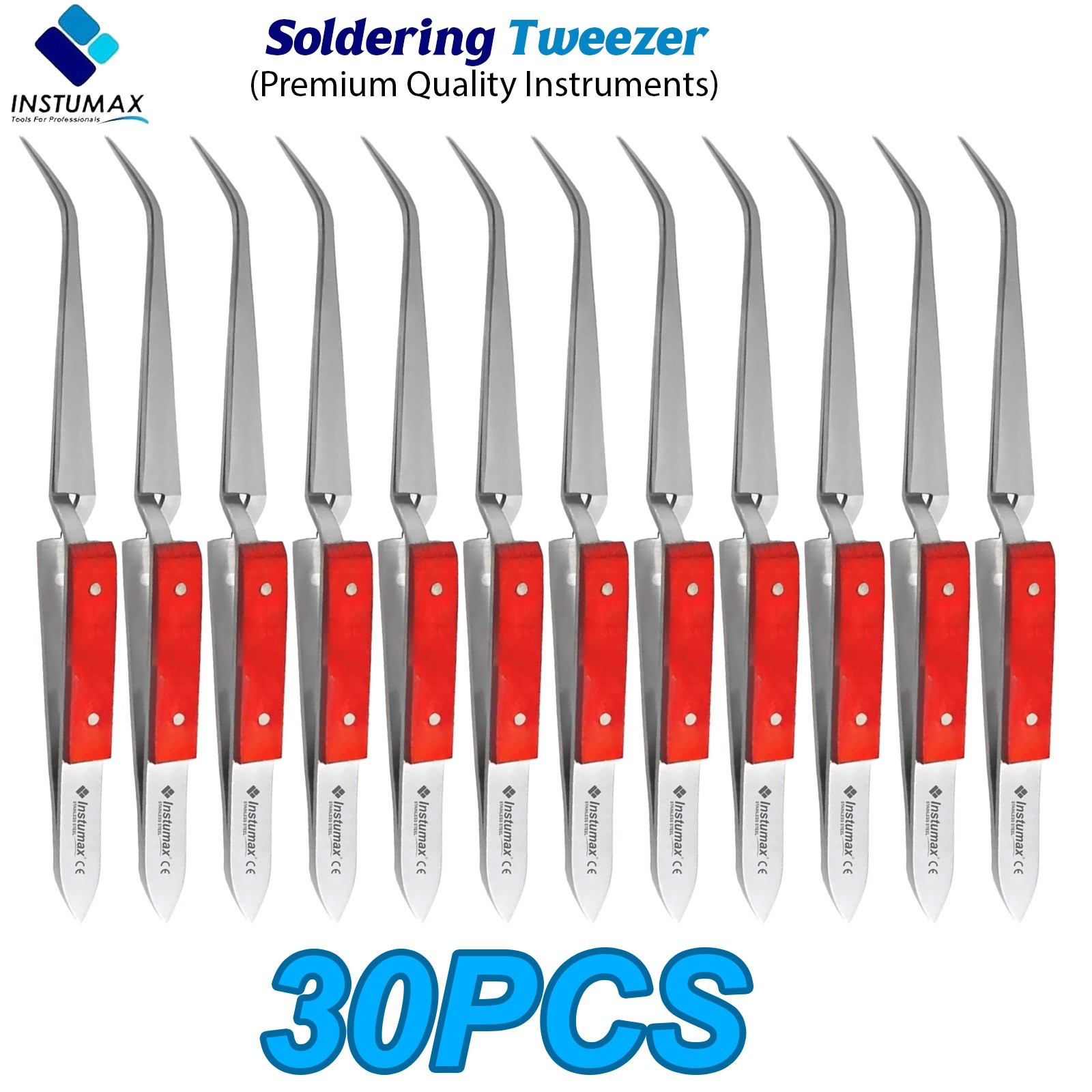 Self-Closing Soldering Tweezers for Jewelry Making Craft – Reverse Action Plier