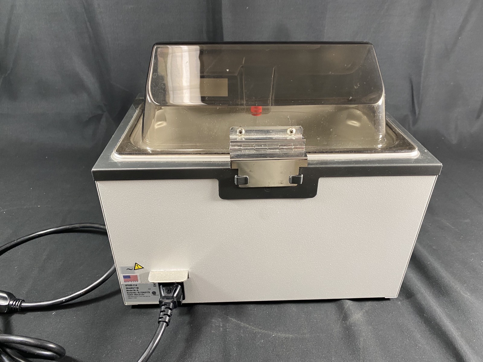 VWR 5 Liter 60Hz 115V Analog Water Bath Stainless Model 5L A Cat. No. 97025-114