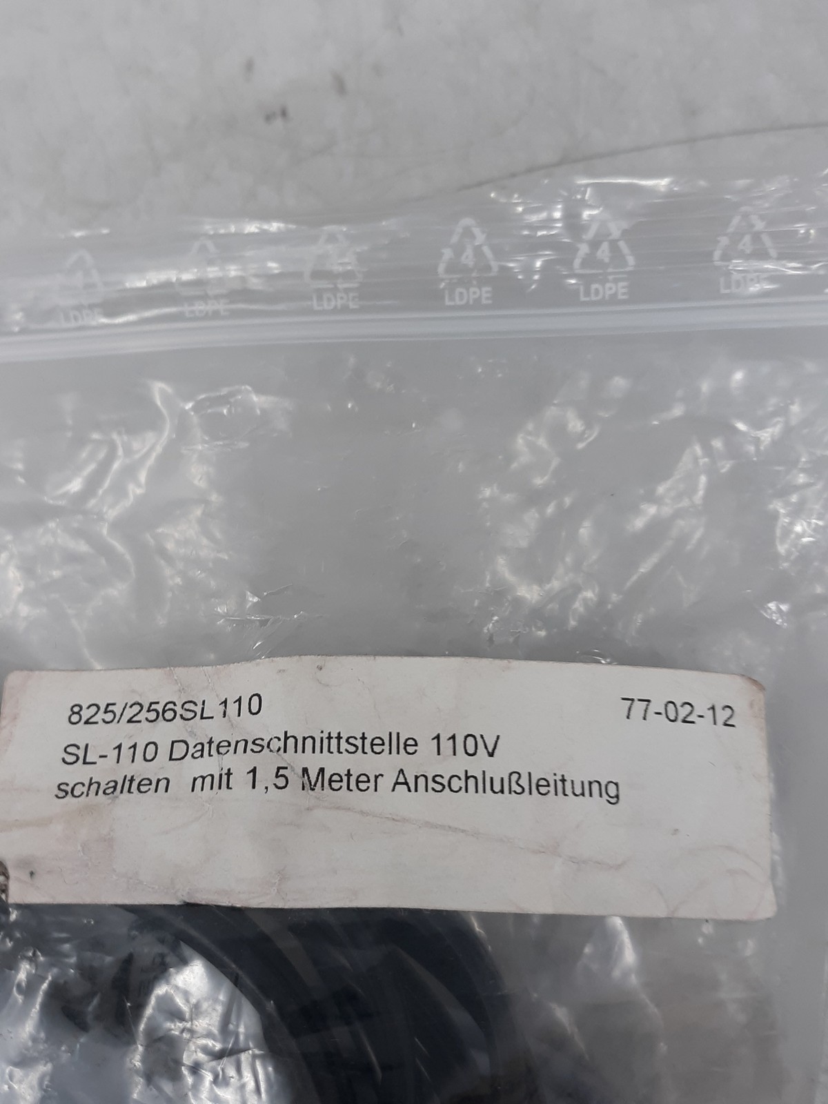 SL-110 Data Interface 110V Suction Unit Control Cable 825/256SL110