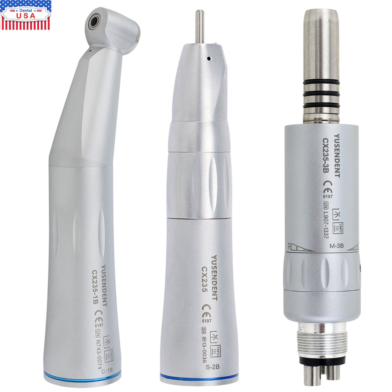 COXO Dental Contra Angle Inner Water Air Motor 4H Straight Handpiece Low Speed