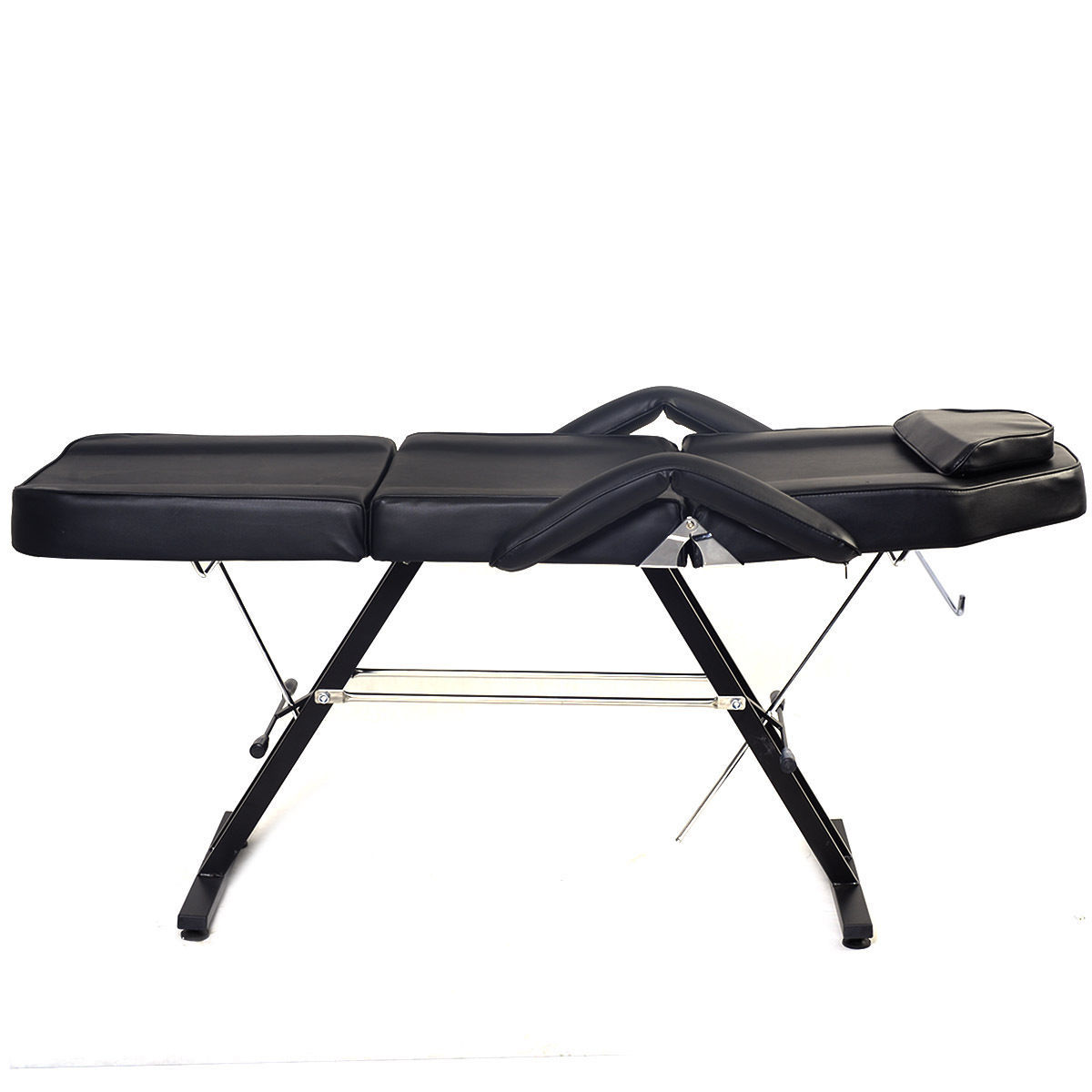 NEW ADJUSTABLE PORTABLE MEDICAL DENTAL CHAIR W/STOOL COMBINATION BLACK