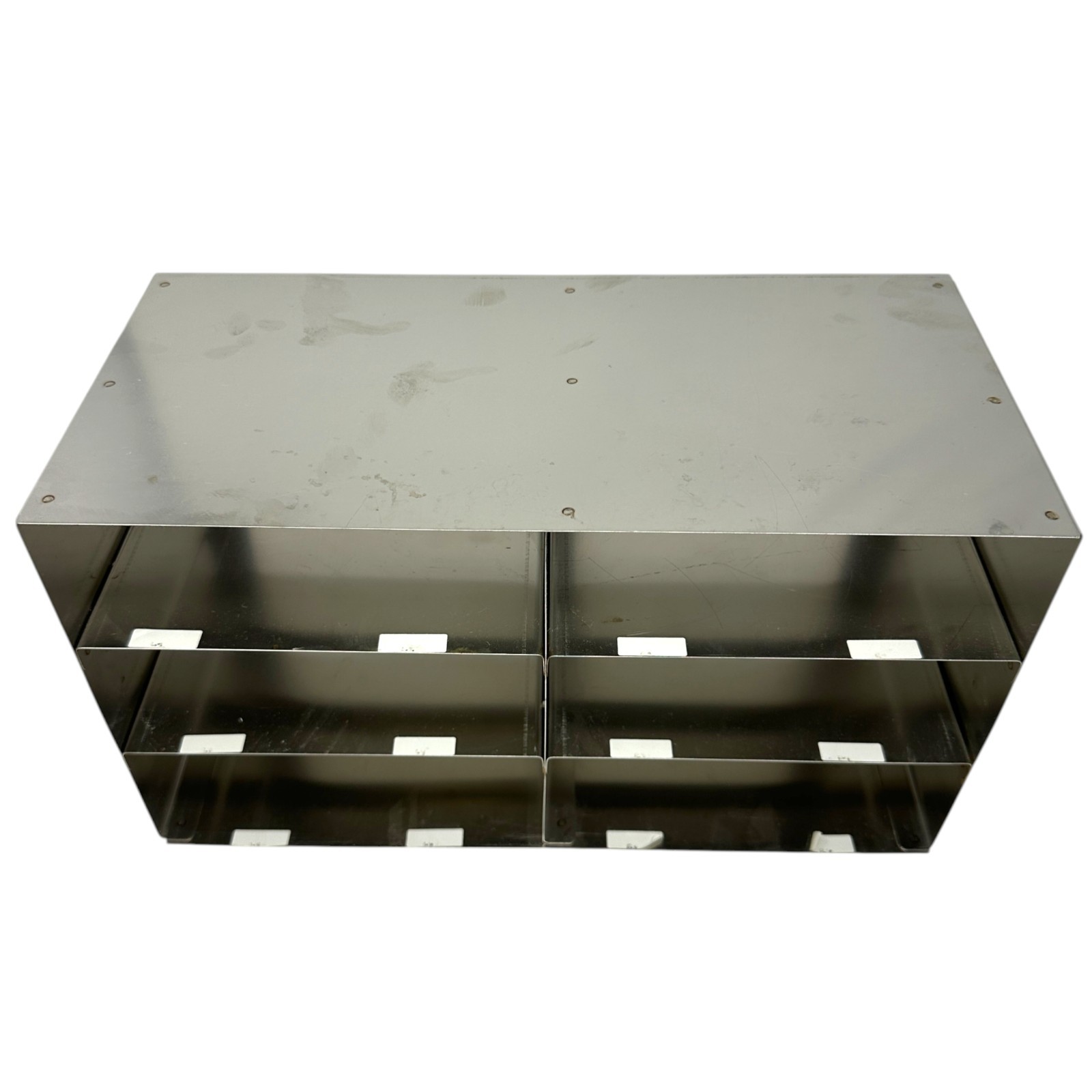 Stainless Steel Lab Upright Freezer Storage Rack 6-Slot Cryo Box