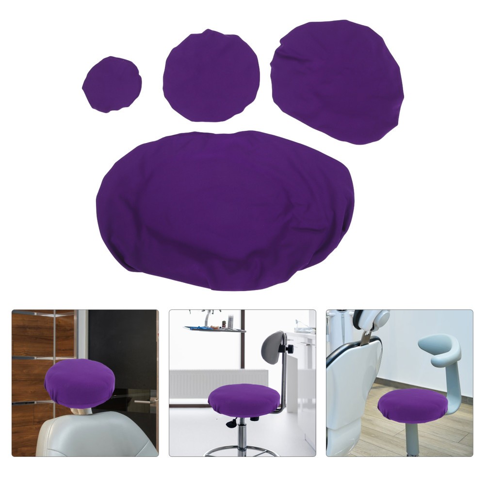 4pcs Protective Dental Chair Covers: Elastic Seat Cover – Headrest & Backrest