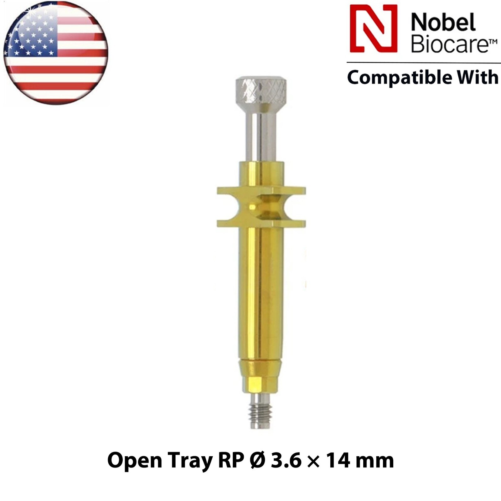 US Dental Impression Transfer Coping Open Close Tray RP/NP Lab Analog Fits Nobel