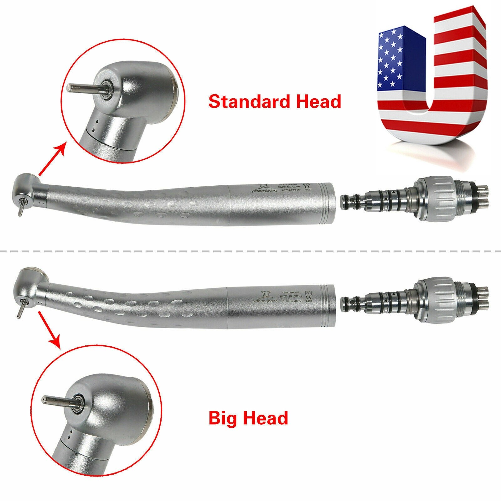 Dental High Speed Handpiece Turbine/4 Hole Quick Coupler /standard/large head