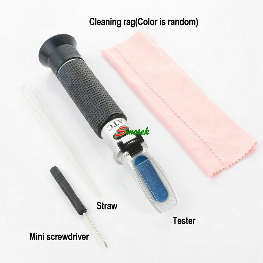 Portable Refractometer Design for Liquor Alcohol Content Tester 0~80% w/ ATC