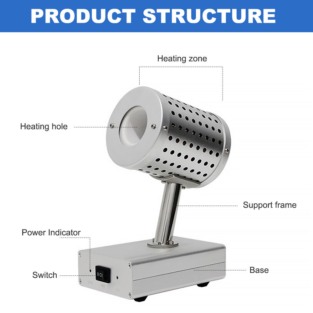 Lab Infrared Heat Sterilizer Loop Inoculating Sterilization Disinfection 825℃