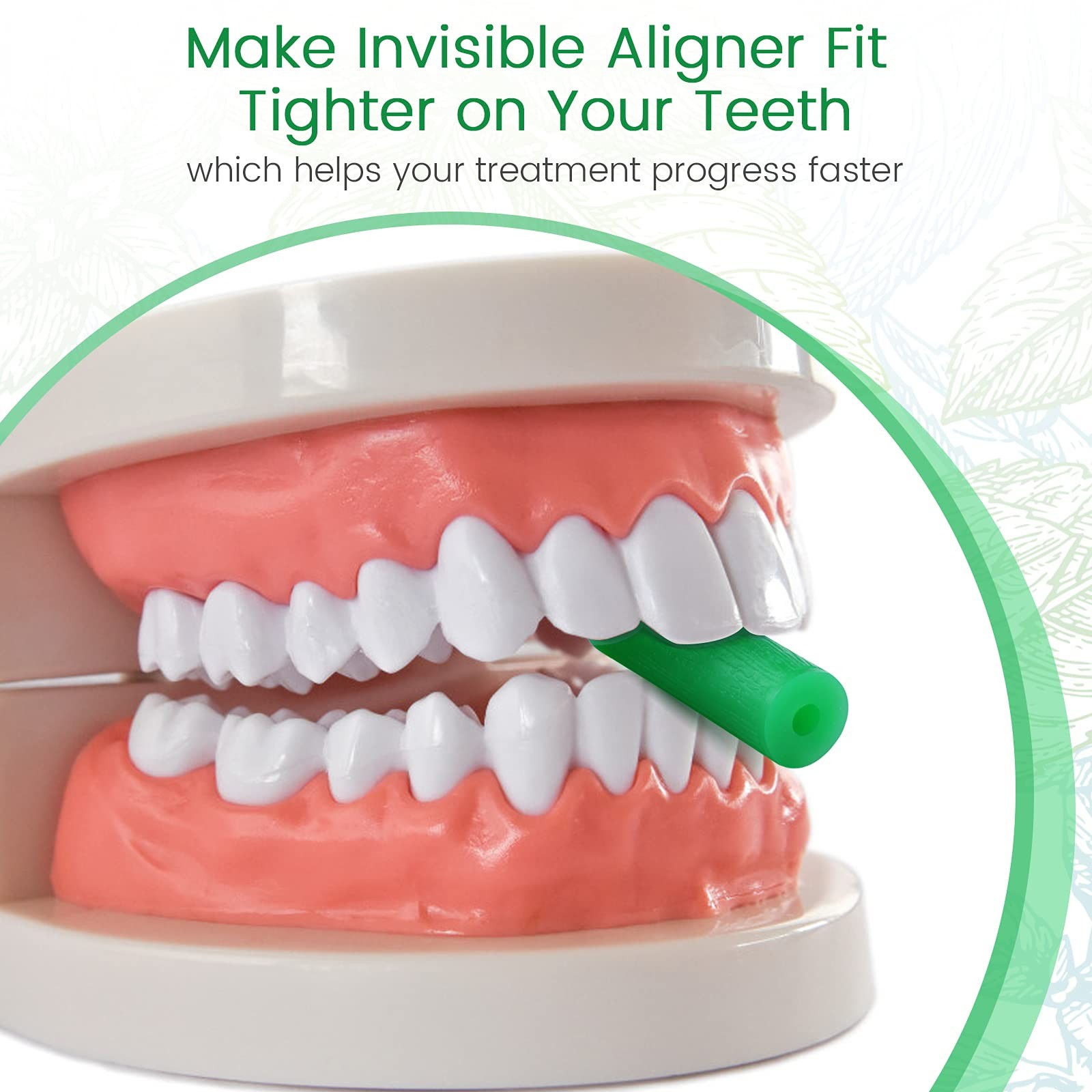 Aligner Chew for Invisalign Aligners – 20 Mint-Chew & 2 Removal Tools, Food-G…