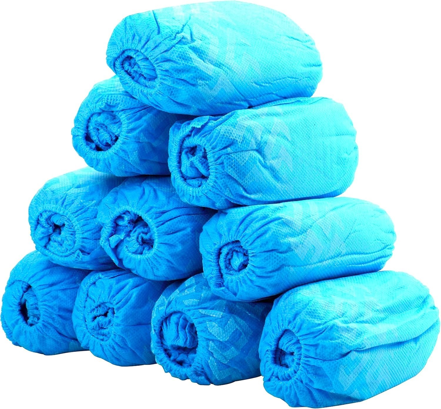 Eco-Friendly X-Large Disposable Shoe Covers – Non-Slip & Waterproof, 100 Pieces
