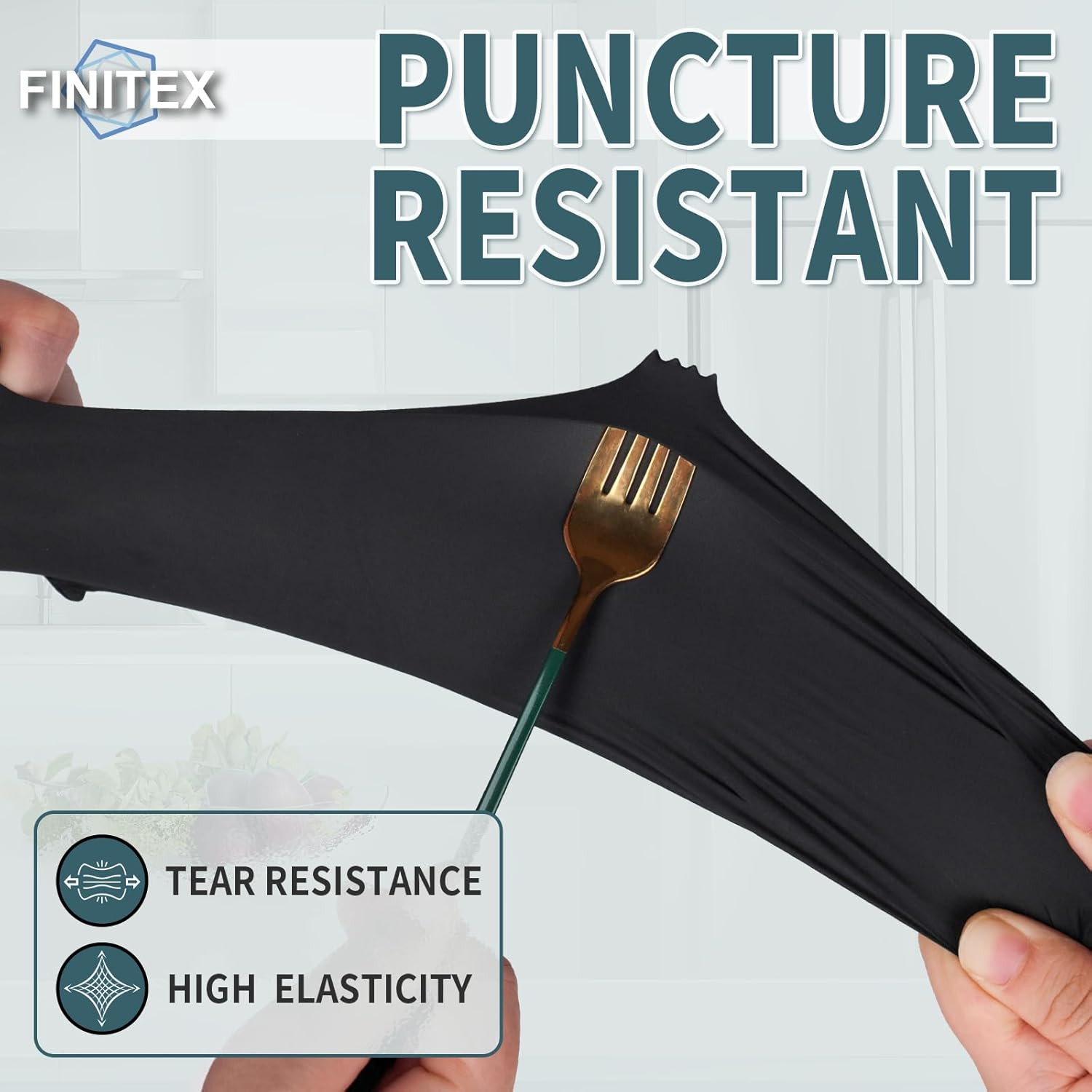 FINITEX – Black Nitrile Disposable Gloves, 5Mil, Powder/Latex-Free, Medical Exam