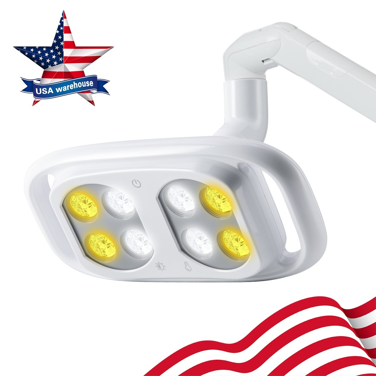 Dental Chair LED Oral Light 8000-40000lux 5-level adjustable color temperature