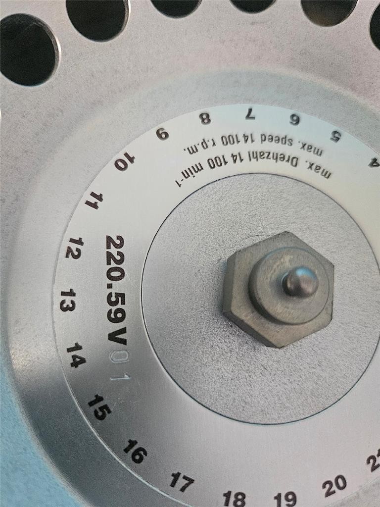 HERMLE 220.59 V 01 CENTRIFUGE ROTOR 14,100 RPM 24 FIXED SLOT 220.59V01 WITH LID
