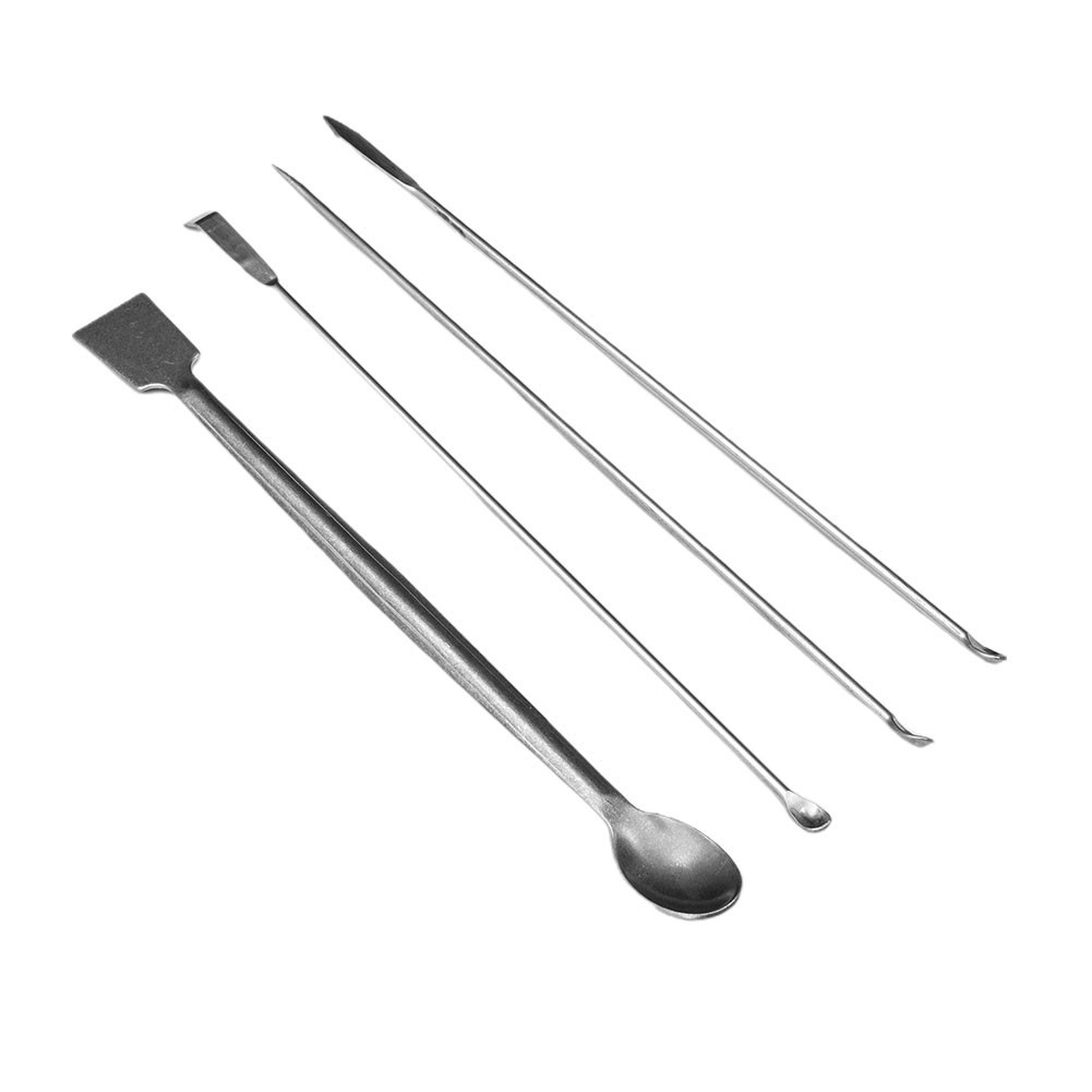 High Quality New Practical Laboratory Sampling Spoon Stainless Steel Safe 12pcs