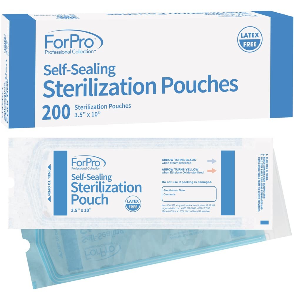 SelfSealing Sterilization Pouches, LatexFree, Color Changing Indicator, 3.5″ …