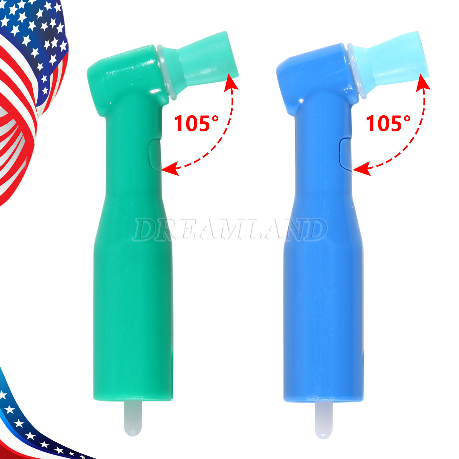 Dental Disposable Prophy Angles Contra Angle 105° Regular Short Latex Free 500’s