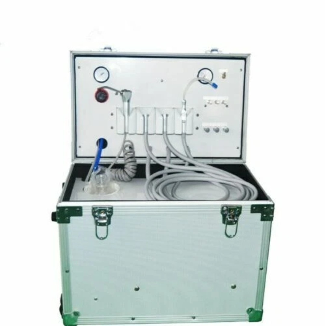 Portable Turbine Unit Built-in Type Air Compressor 60L/Min 3-Way Syringe 4HOLE