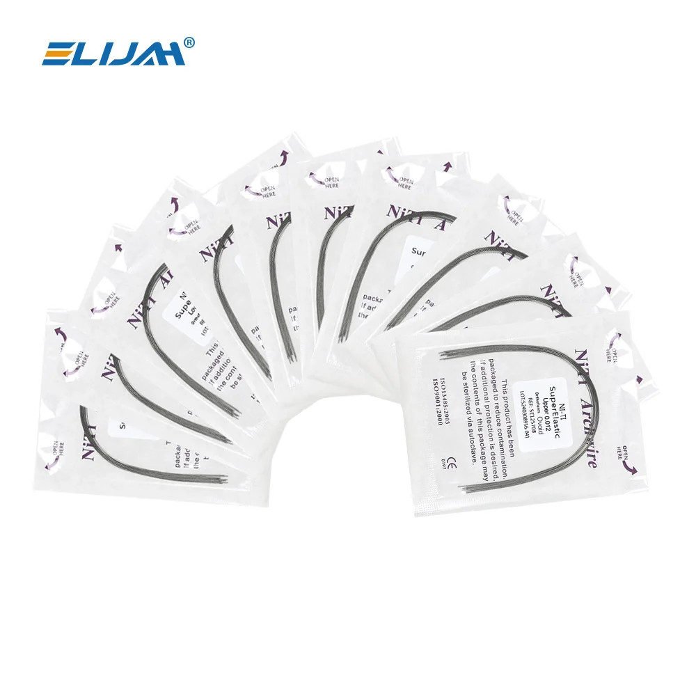 Dental Orthodontic Arch Wire Super Elastic Niti Round Rectangular Ovoid Form