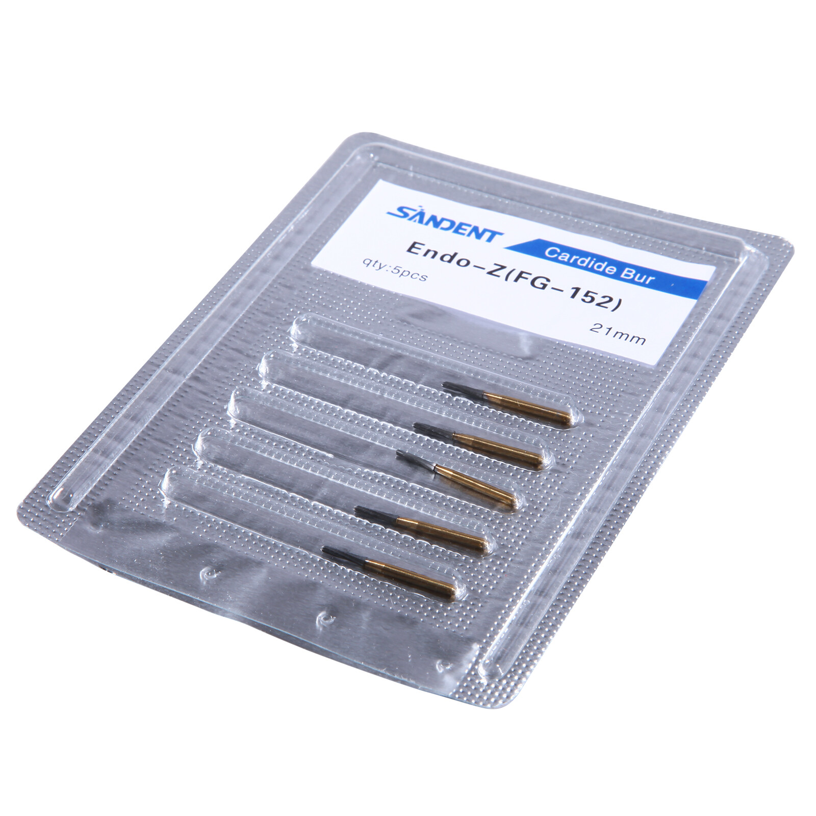 5pcs Dental Endo-Z Tungsten Carbide Endodontic FG Bur Surgical Cutter Burs 21mm