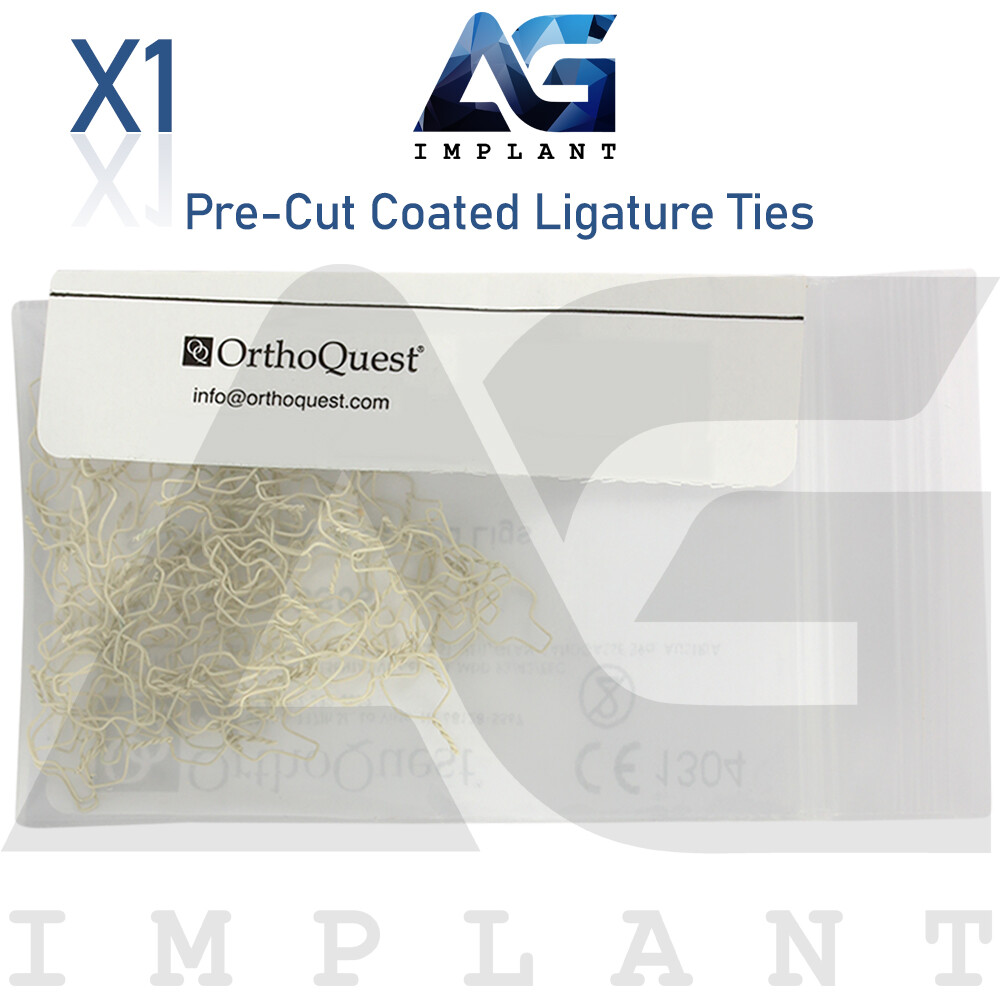 Short Coated Stainless Steel Pre-Cut Ligature Tie Wire Hook Orthodontic Dental