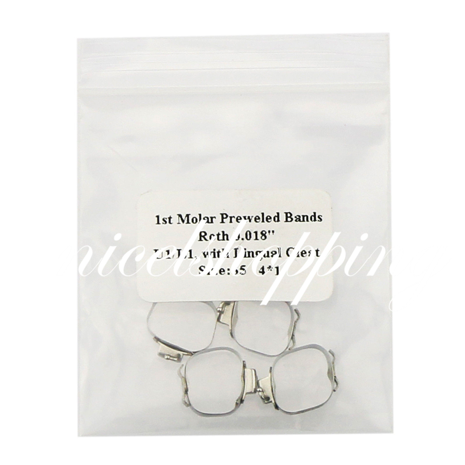10 Packs Dental Ortho Roth 1st Molar Buccal Tube Prewelded Bands Size 29 to 43+