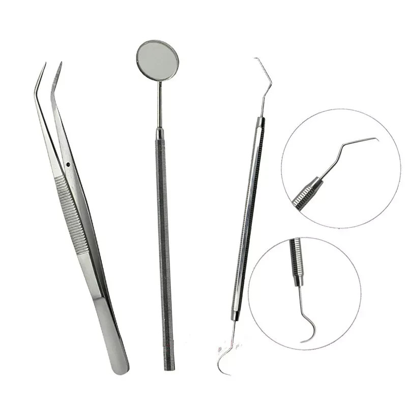 Professional Dental Oral Kit Scaler Probe Pick SET Mirror Stainless Steel Basic