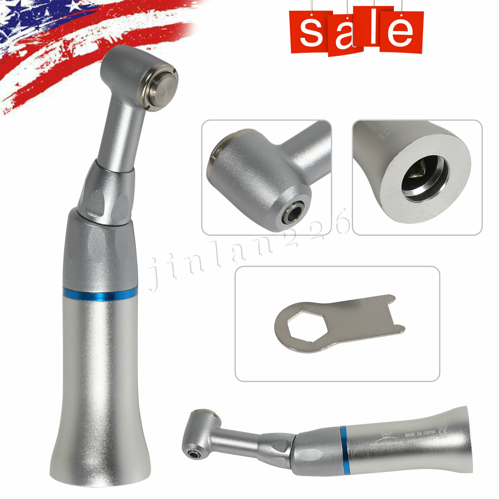 Dental Low Speed Handpiece Contra Angle / Air Motor 2/4Hole E-Type NSK style YAD