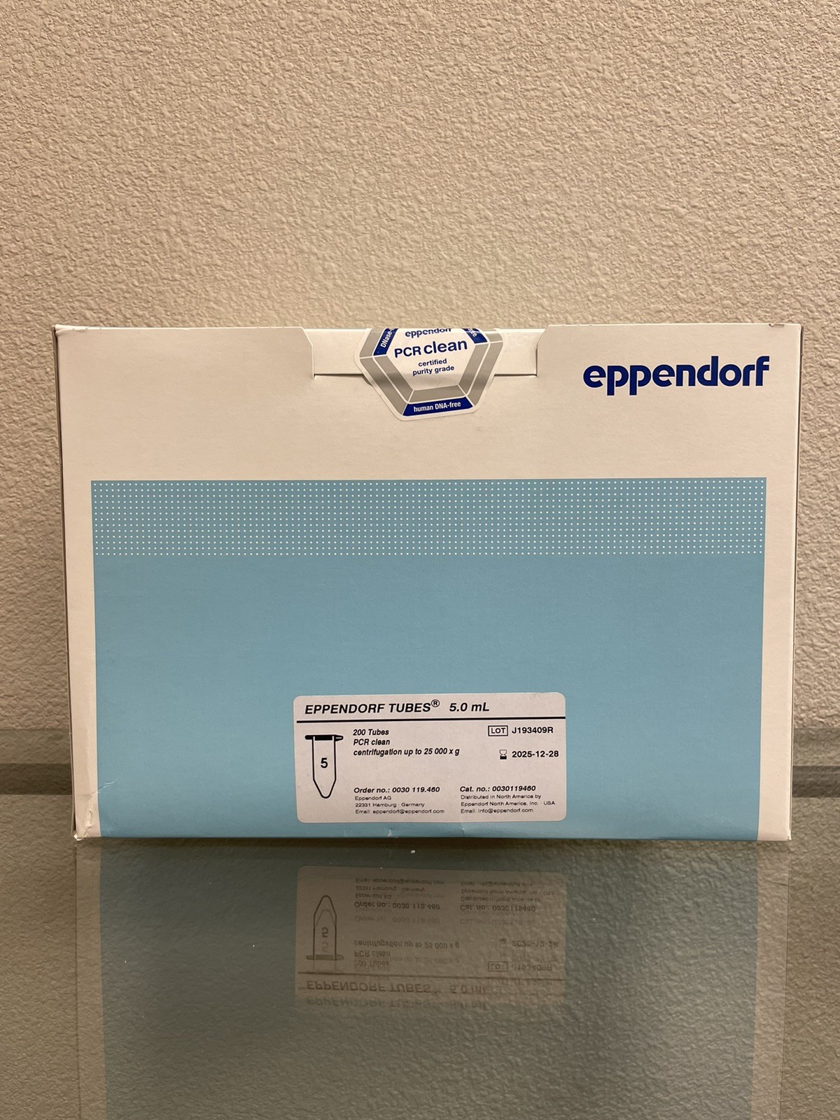 Eppendorf Tubes 5.0 mL Screw Cap Sterile EXP 12/2025, 200 Tubes/Box, Sealed